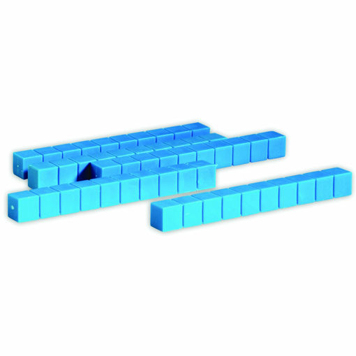 Picture of LEARNING RESOURCES BLUE PLASTIC BASE TEN RODS - 50 PCS